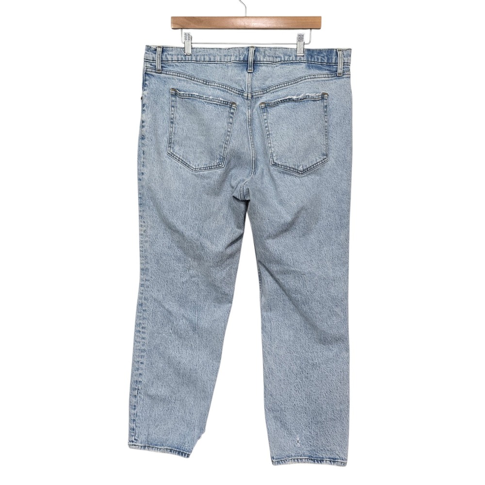 Abercrombie Fitch 90s‎ Straight Ultra High Rise Jeans Light Wash Size 34 / 18 - Picture 3 of 10